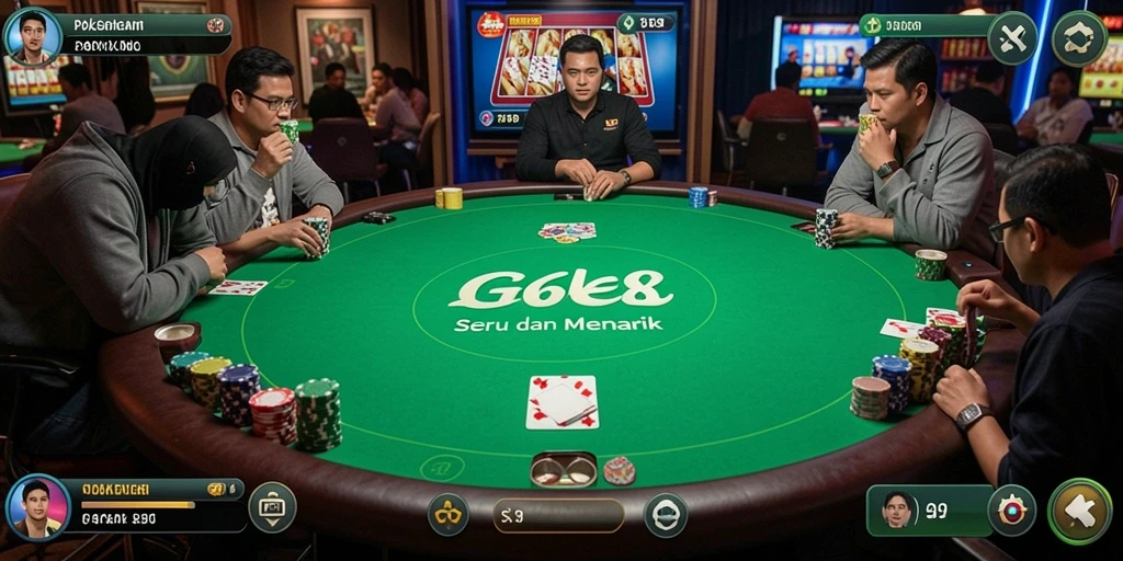 Tangkapan layar G668 menunjukkan aksi seru permainan Poker.