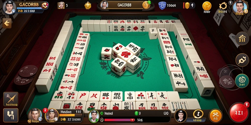 Tampilan screenshot utama dari gameplay Mahjong di GACOR88.