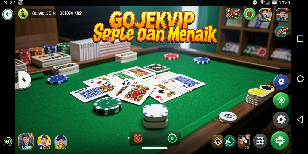 Tampilan menarik dalam gameplay Gaple di GOJEKVIP.