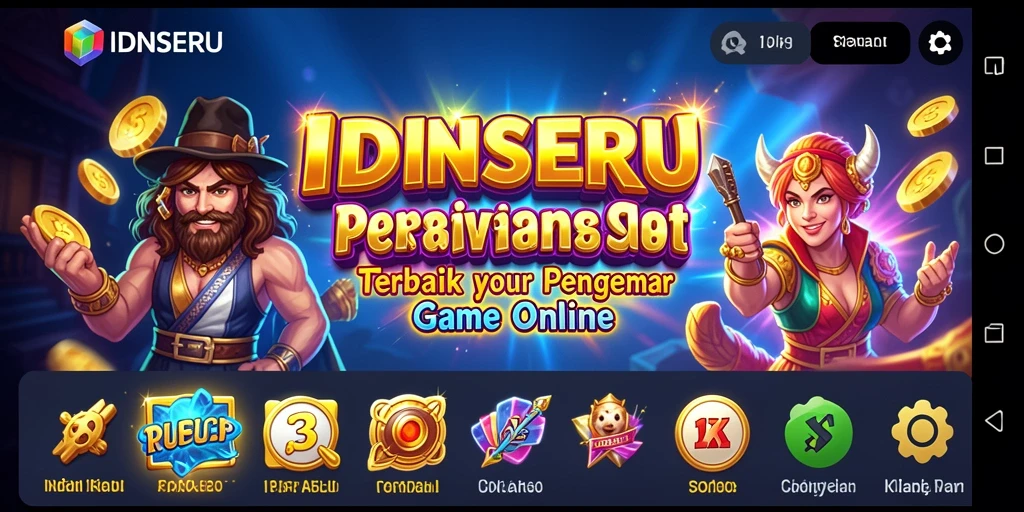 Screenshot gameplay IDNSERU yang menakjubkan dan penuh warna.