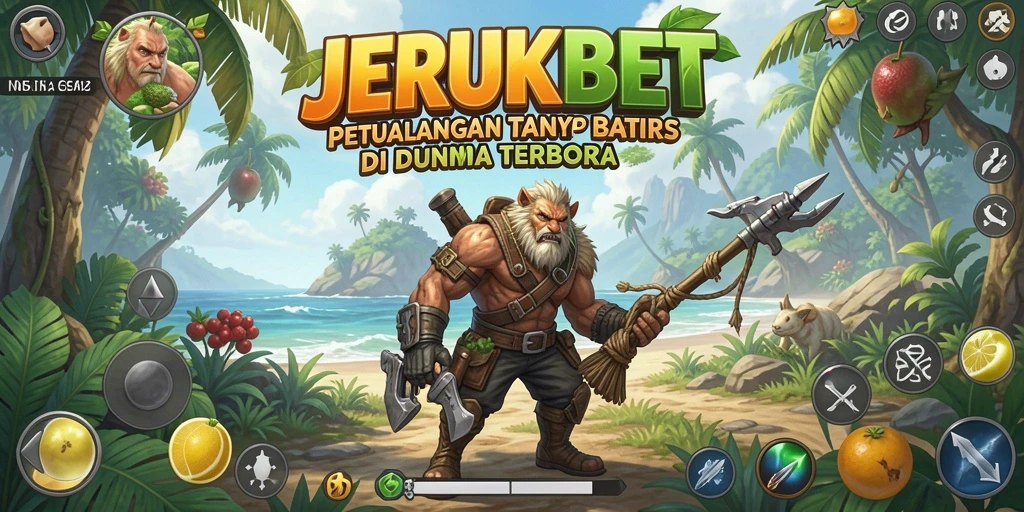 Tampilan gameplay JERUKBET yang mengesankan di dunia terbuka.