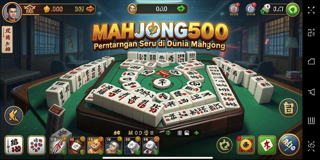 Tangkapan layar MAHJONG500 menampilkan aksi intens dalam pertempuran Battle Royale.