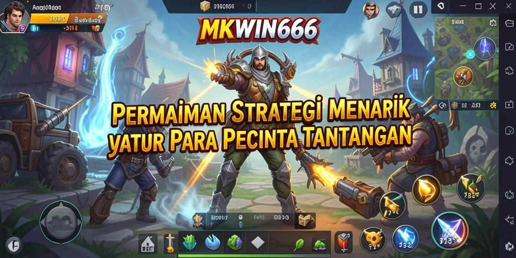 Tampilan gameplay menarik dari MKWIN666 yang menampilkan strategi seru.