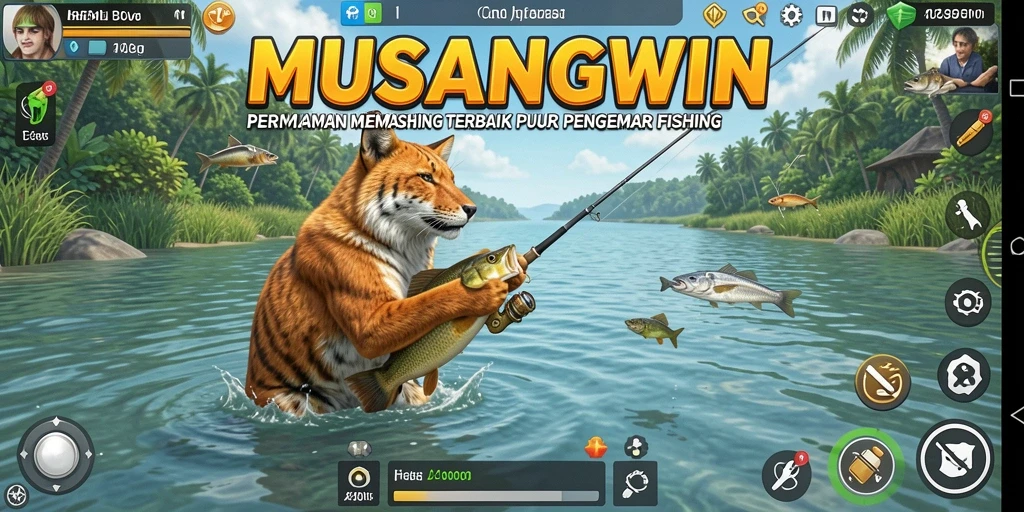 Tangkap ikan besar dalam gameplay seru MUSANGWIN.