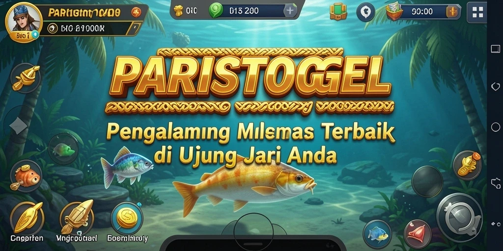 Tampilan gameplay memancing yang mendebarkan di PARISTOGEL.