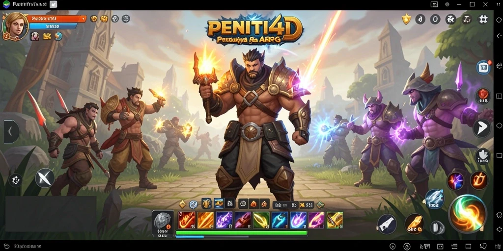 Tampilan gameplay seru dalam dunia fantasi ARPG.