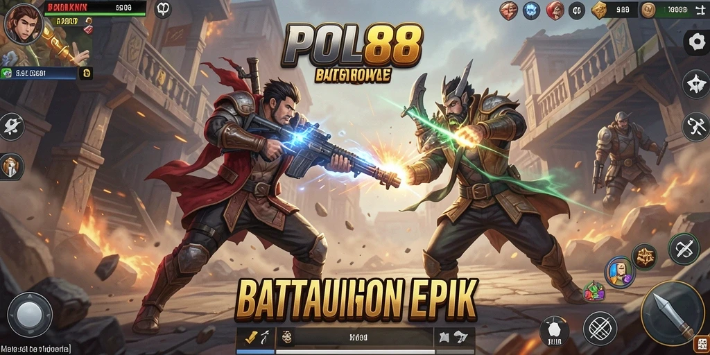 Tampilan gameplay POL88 yang seru dan mendebarkan dalam Battle Royale.